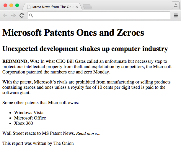 Microsoft patent website sample exercise