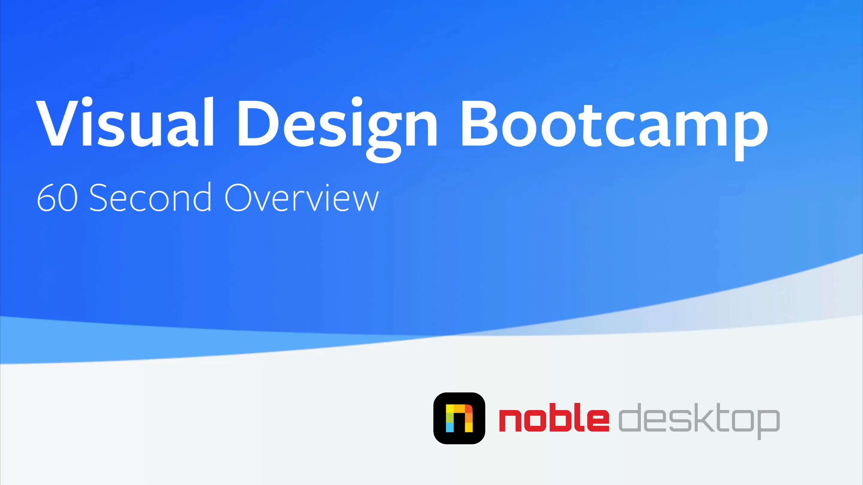 Visual Design Portfolio Bootcamp Class Overview