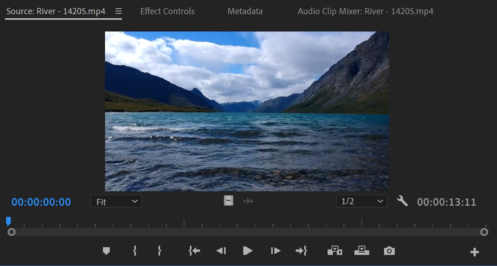 Source Monitor Panel Premiere Pro