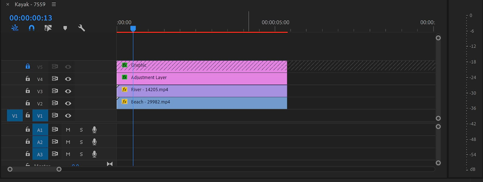 Timeline Panel Premiere Pro