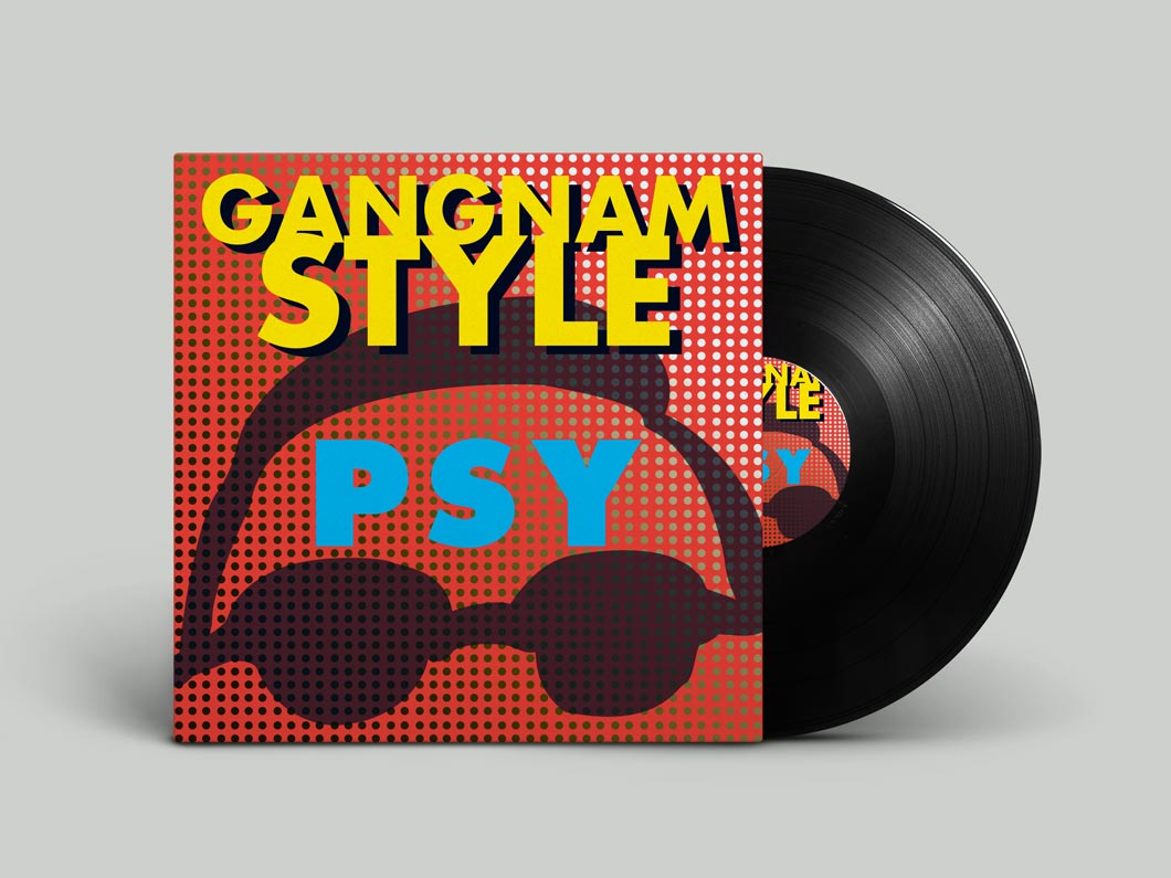 Album cover artwork by graphic design student