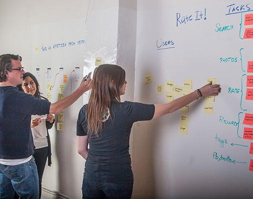 UX team working together