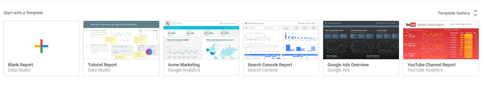 Data Studio Templates