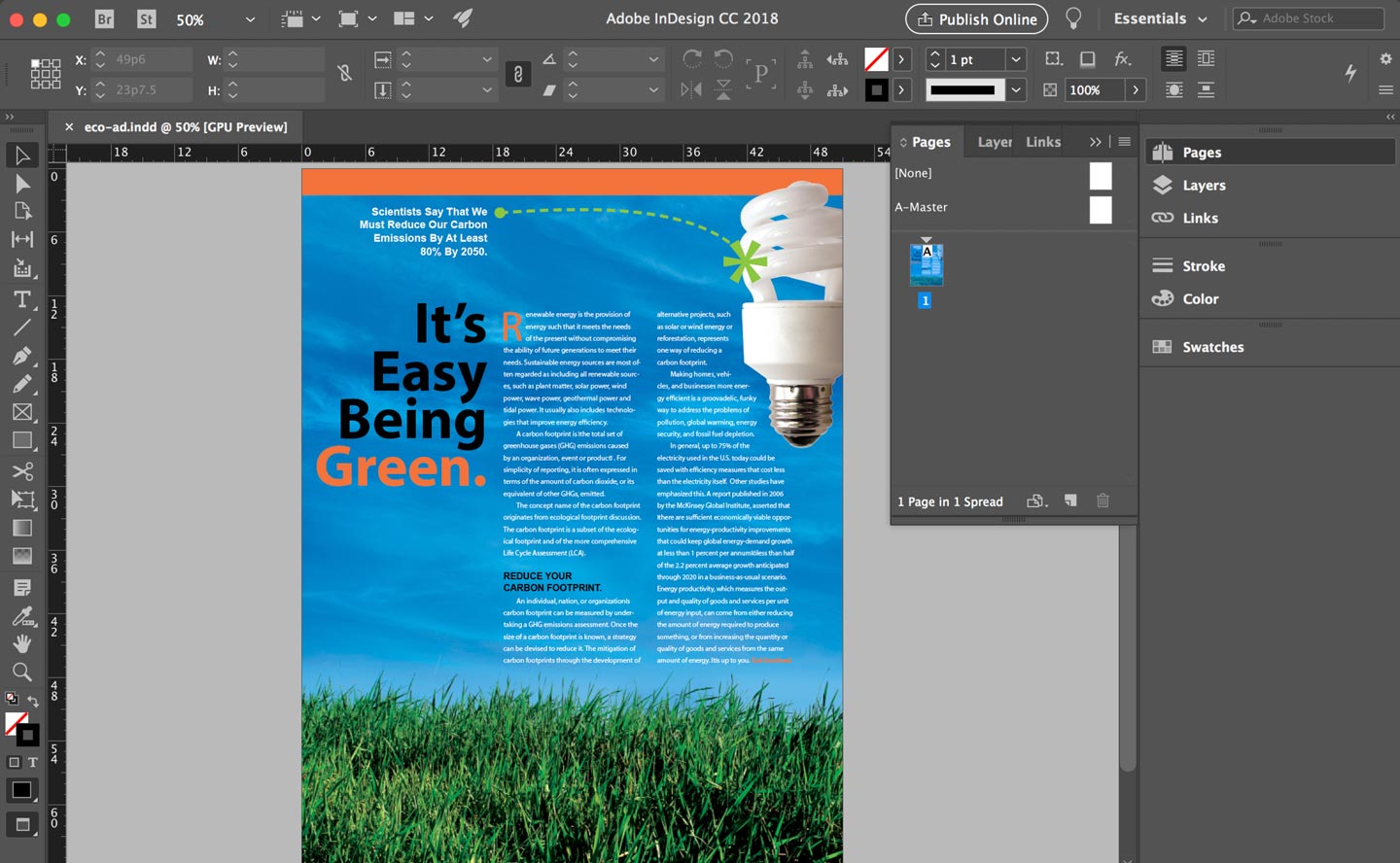 example of a graphic design in Adobe Illustrator