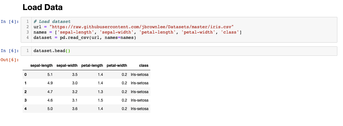 Load Data Python Jupyter