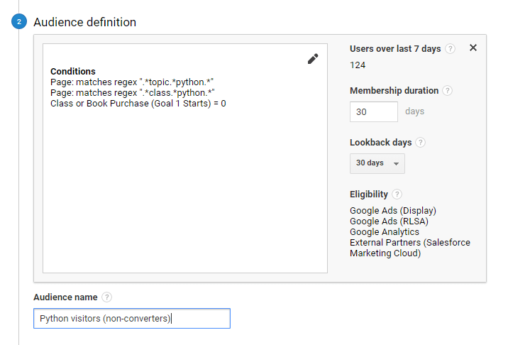 Python Audience Google Analytics