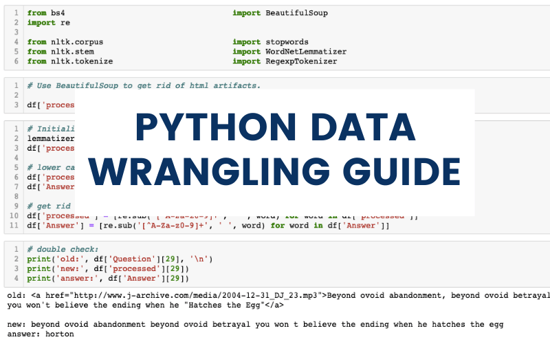 Python Data Wrangling Guide: Wrangling Tutorial with Examples
