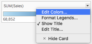 show title tableau colors