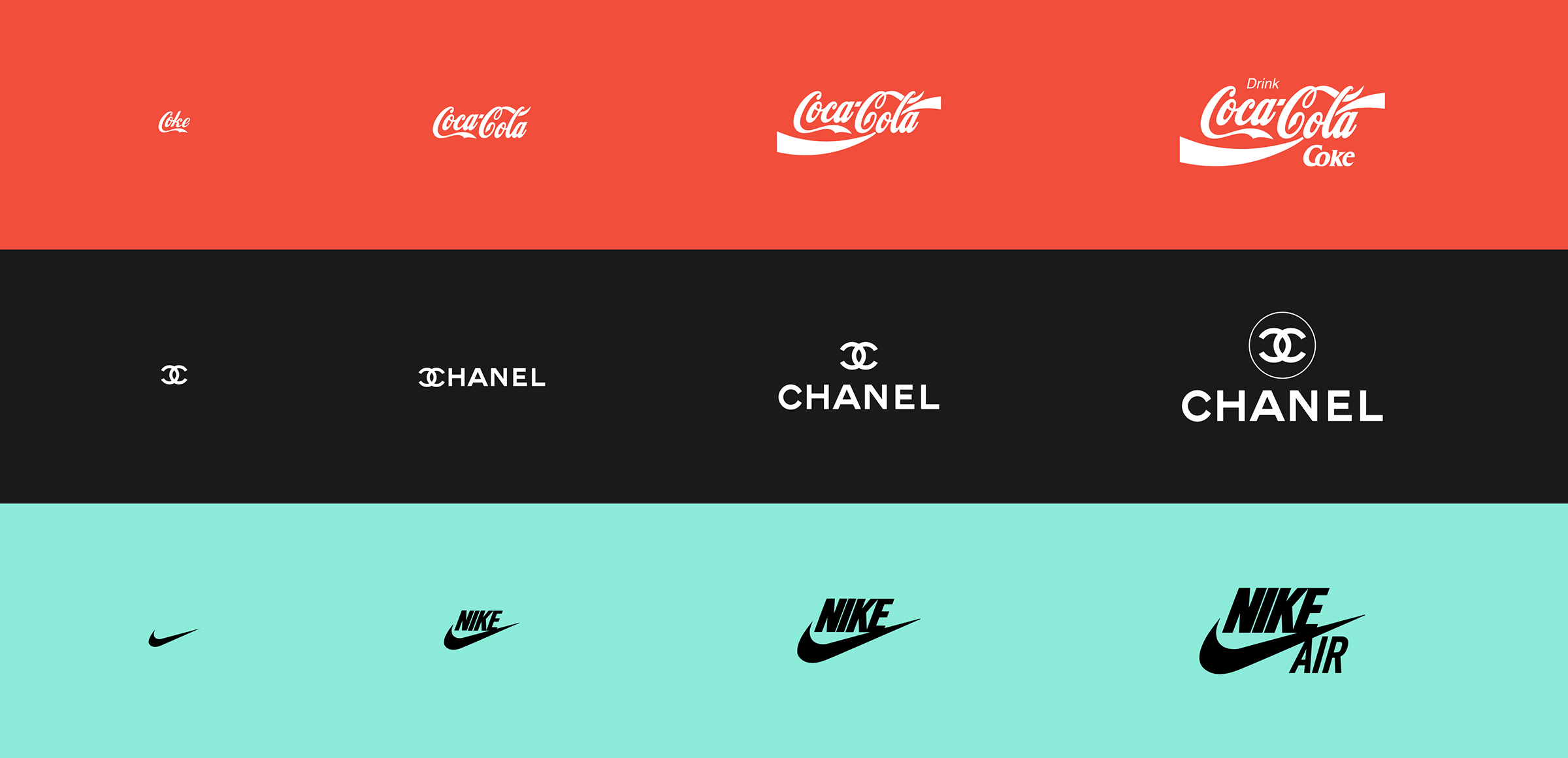 Logos designed in Adobe Illustrator