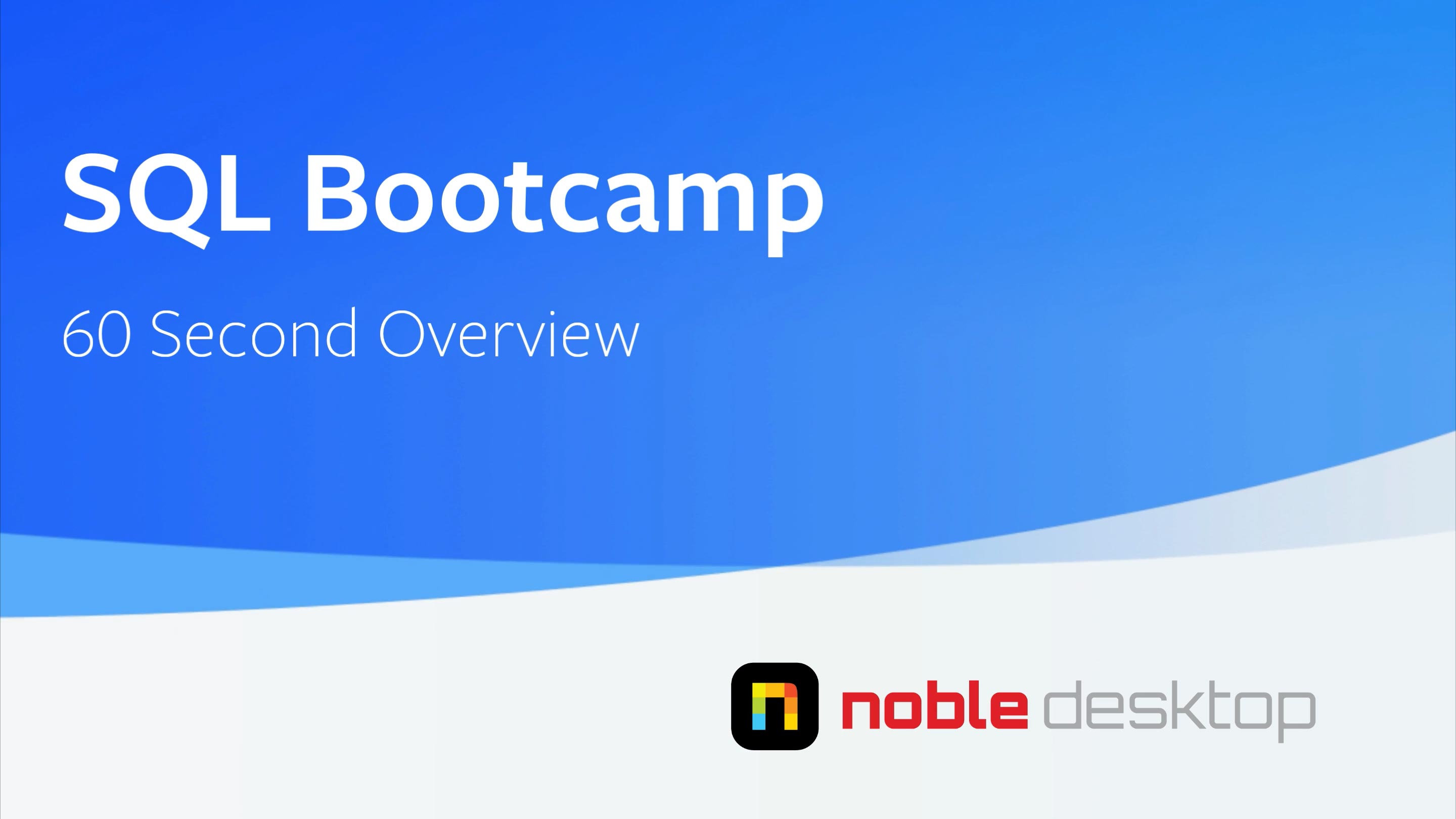 SQL Bootcamp NYC or Online: Master SQL Programming & Databases